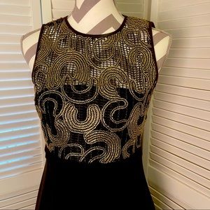 Rimini for Neiman Marcus Metallic After 5 Black Dress size 4